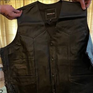 Leather Biker Vest